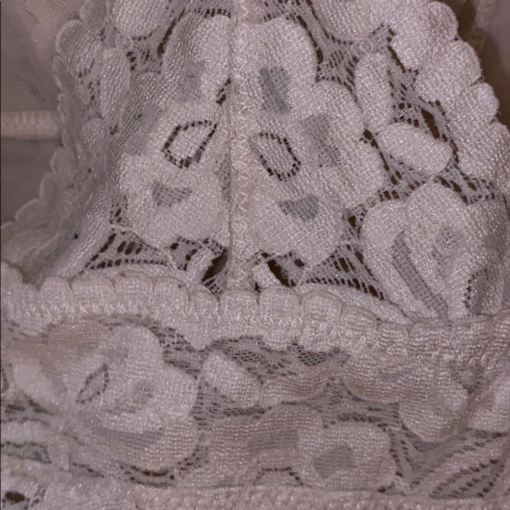 Woman's Free People White Bralette Size S - Picture 5 of 10